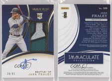2020 Panini Immaculate /99 Jake Fraley #109 RPA Rookie Patch Auto RC