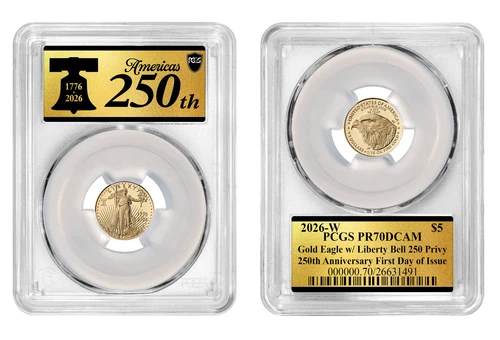 2026 W Gold American Eagle One-Tenth Ounce PCGS PR70DCAM FDI #948