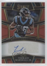 2022 Panini Select Signatures Red Prizm /75 Terrace Marshall Jr #SSP-8 Auto