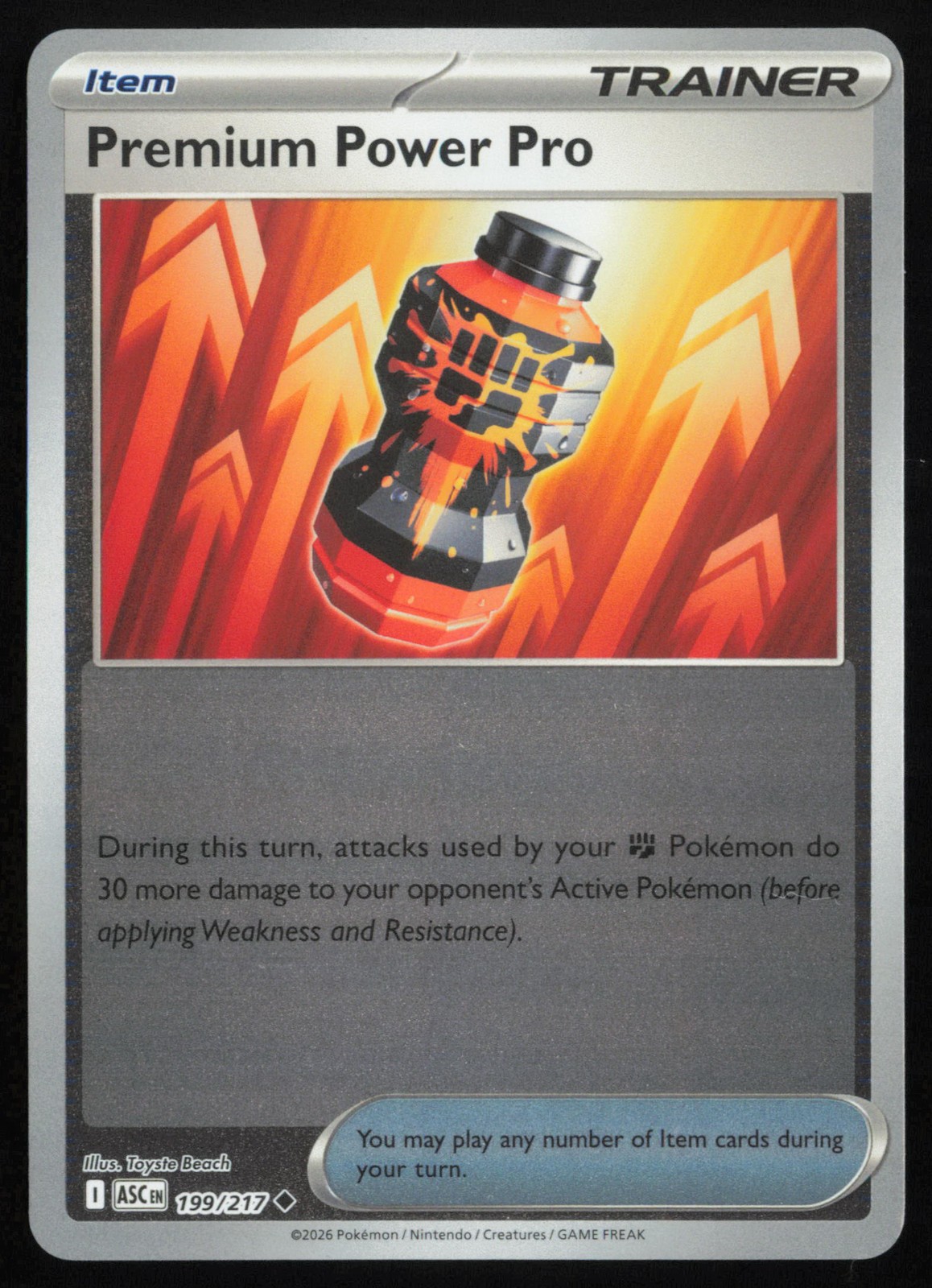 Premium Power Pro 199/217 Reverse Holofoil ME: Ascended Heroes