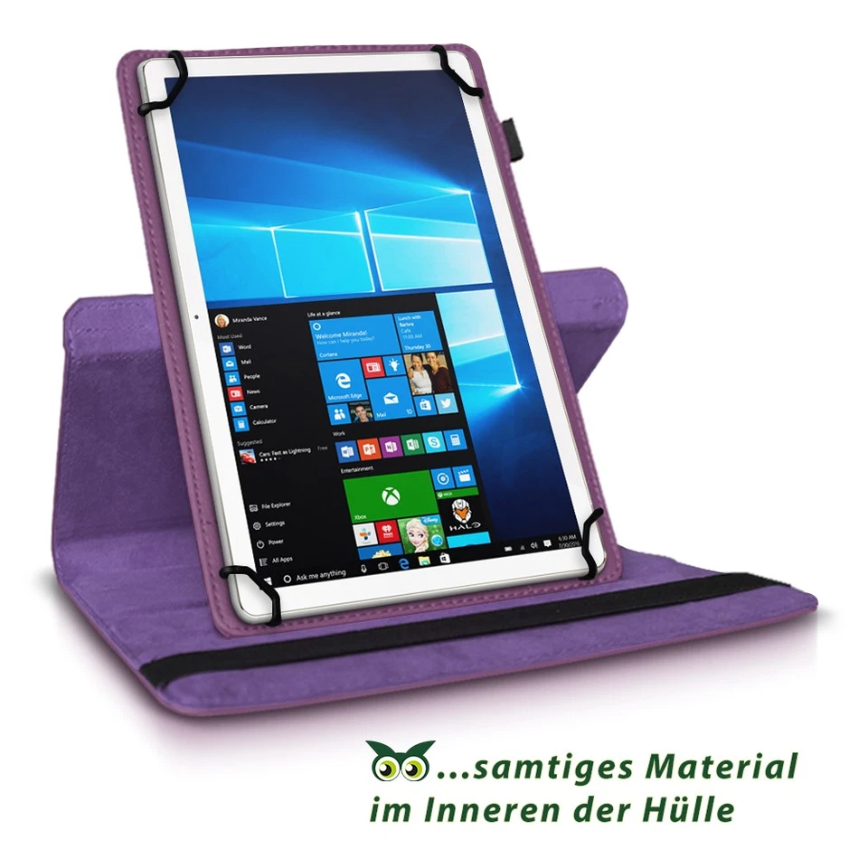 Tablet Hülle für Lenovo Tab 2 A10-70 Schutztasche Cover Tasche Case 360° Drehbar - Bild 4 von 4