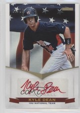 2012 USA Baseball National Team 15U Red Ink Signatures 16/25 Kyle Dean Auto 0c2
