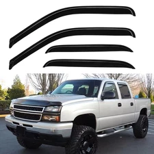 Fits 99-06 Chevy Silverado Sierra Extended Cab Window Visor Vent Sun Rain