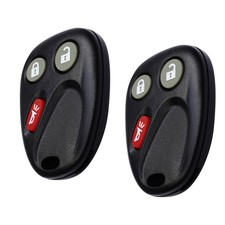 2Pcs 3-Button Keyless Entry Remote Car Key Kit For Chevrolet For GMC 2003-2007