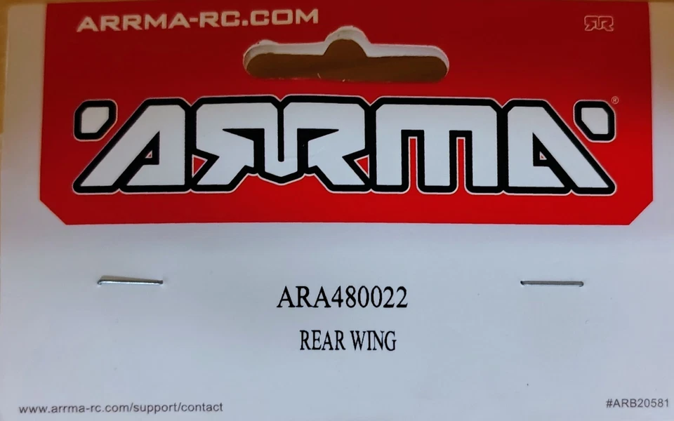 Arrma Kraton 8s Rear Wing 480022 - Image 2 of 3