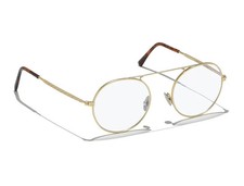 300€ Lunettes de vue Tuareg LGR L.G.R Monture optique en métal doré Homme Femme