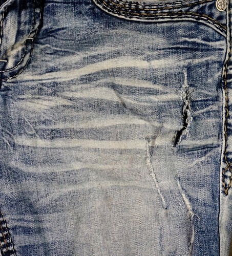 $220 Mens Rock Revival Jeans "Callan" Leather Inserts Boot 34 X 30 - Picture 11 of 13