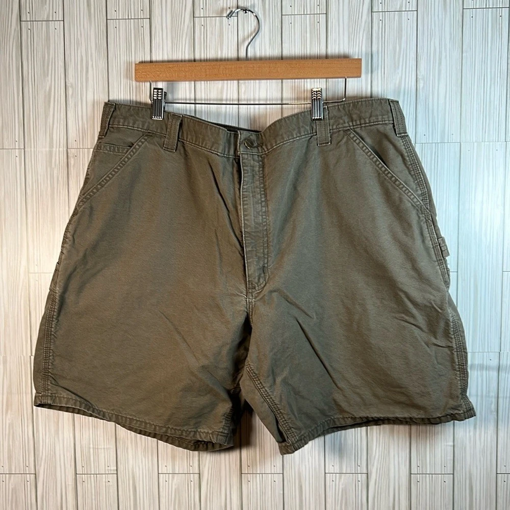 Carhartt Men's Original Fit Green Cargo Shorts Size 42