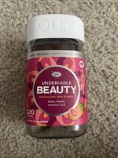 Olly Undeniable Beauty Vitamins for Hair Skin Nails 120 CT Month Supply