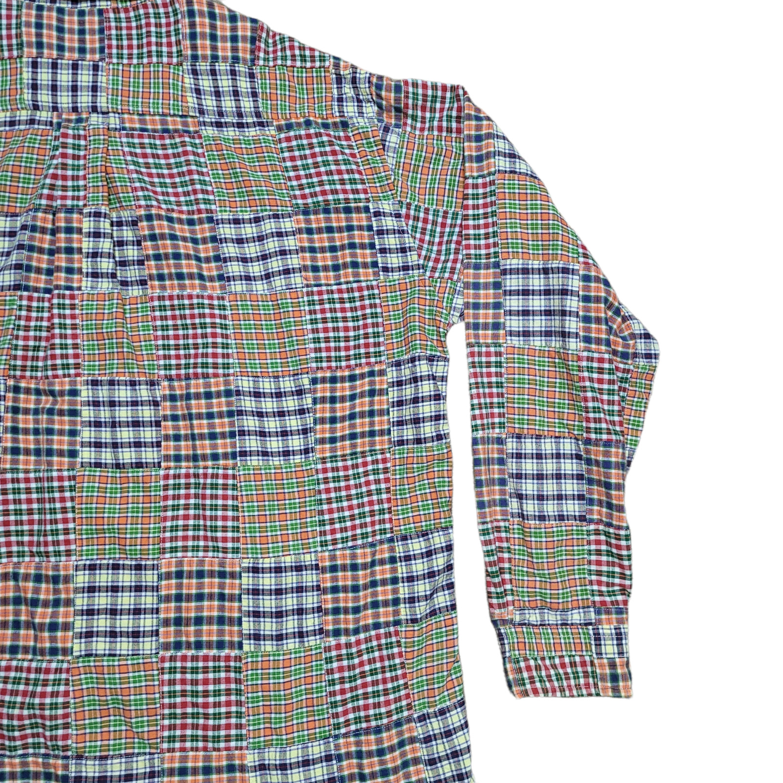 J.Crew Men L Patchwork Plaid Button Down Shirt Co… - image 10