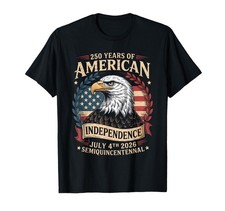 Men  s Small America 250th Anniversary 250 Years America T-Shirt Black