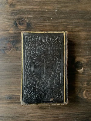 Antikes Gebetbuch 1860 „Jesus unser Heil“ Ludwig Donin Wien Leder Goldprägung - Bild 1 von 4