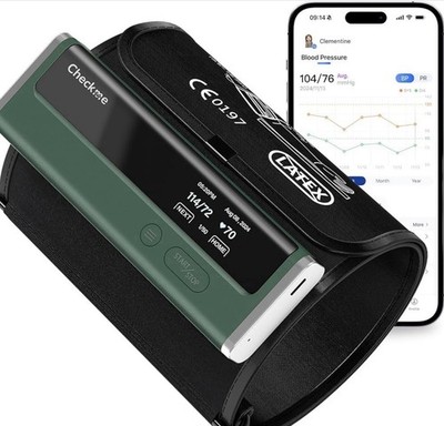 Checkme BP2 Blood Pressure Monitor for Home Use - Upper Arm Bluetooth BP Machine