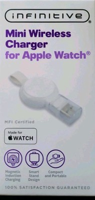 Infinitive Mini Wireless Charger for Apple Watch - White 