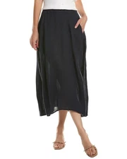 Velvet By Graham & Spencer Linen Midi Skirt Women's