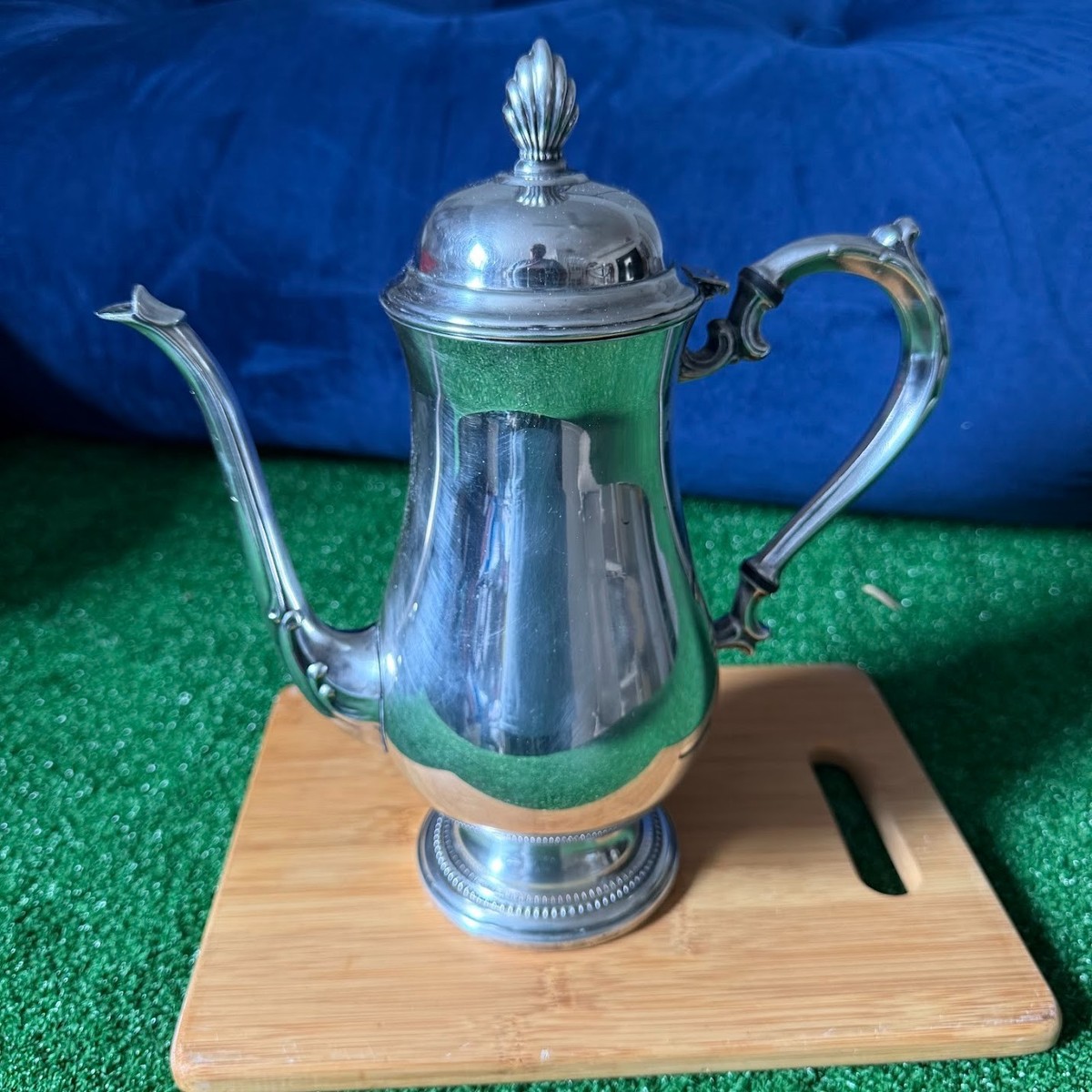 Oneida Silverplate Coffee Tea Pot Du Maurier Pattern Hollowware