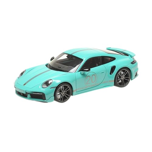 Porsche 911 (992) Turbo S Coupe Sports Design 2021 Green - 1:18 Scale Model Car - Picture 1 of 1
