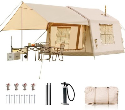 Oversized Inflatable Tents for Camping With Pump Canopy 2 Rooms 13ftX9ft