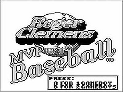Roger Clemens' MVP Baseball (Nintendo Game Boy)