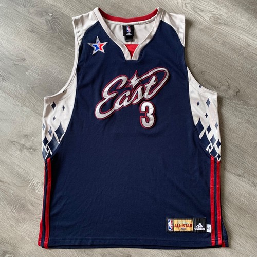 Authentisches Dwyane Wade 2007 All Star Trikot 44 groß adidas Miami Heat selten