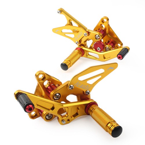 CNC Rear Sets Footrest Foot Pegs For Suzuki GSXR 1300 Hayabusa 1999-2018 17 16 - Foto 12 di 12