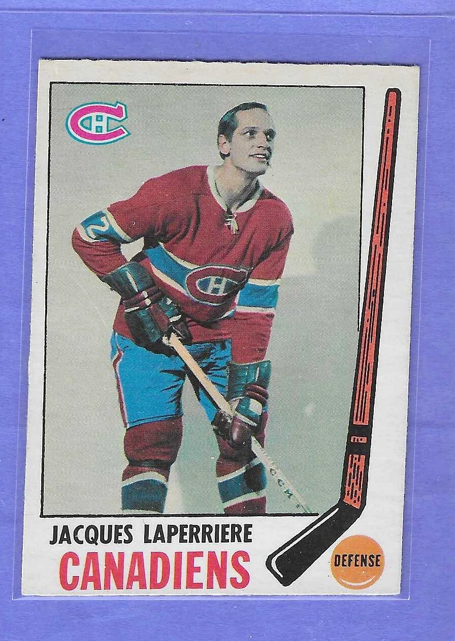 1969-70 Jacques Laperriere HOF Set Break O-Pee-Chee Montreal Canadiens # 3 EX-MT