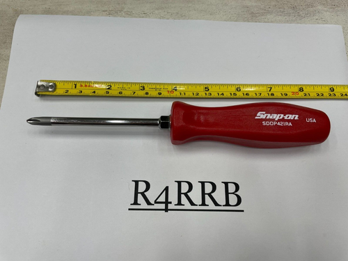 Snap-on Tools USA NEW 2pc RED Hard Handle Flat Phillips Head Screwdriver Set - Picture 6 of 12
