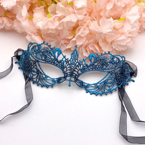 Women Sexy Hollow Lace Masquerade Face Mask Party Cosplay Prom Props Eye Mask ↖ - Picture 6 of 26