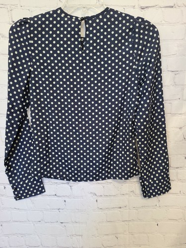 Overmal Women's Polka Dot Long Sleeves Blouse Size M - Picture 5 of 8