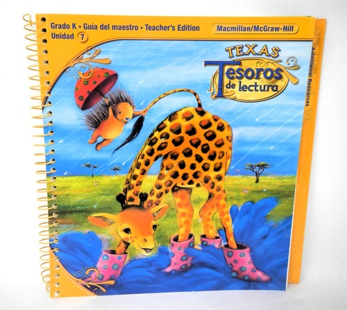Macmillan/McGraw-Hill Texas Tesoros de lectura Teacher Edition Grade K Unit 7 - Picture 1 of 3