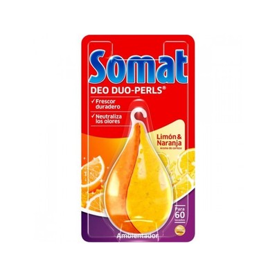 Somat Ambientador Lavavajillas Deo Duo-Perls Limón & Naranja (60 lavados)