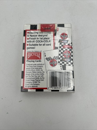 Vintage Coca Cola NASCAR Playing Cards Bicycle 1999 - NEU versiegelt - Bild 3 von 6