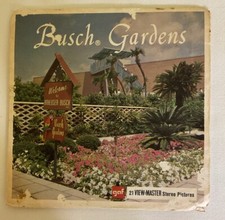 VIEW MASTER Packet A 988 BUSCH GARDENS 3 Card Set by GAF Corporation
