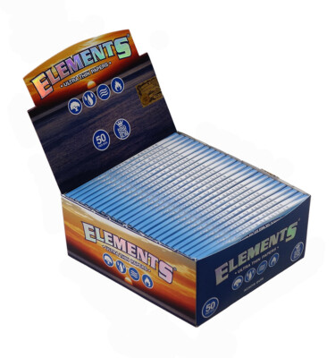 3 Boxen (150x) Elements King Size slim Papers Blättchen Rolling Paper