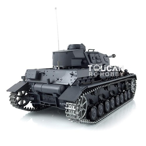 Tanque 1/16 Henglong 7.0 alemán Panzer IV F2 RTR RC BB IR 3859 pistas de metal sonido - Imagen 5 de 11