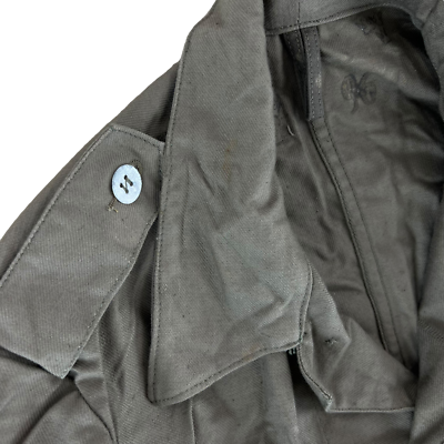 Swedish Army Jacket WW2 M40 Work Coat Grötrock Brown Grey Vintage