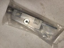 Emtek Silver Keyed Patio Door Floor Dead Bolt 6" #206011