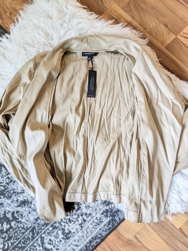 NEW Lane Bryant Womens Plus Size 22 Jacket Long Sleeve Stretch Linen Cardigan - Picture 3 of 7