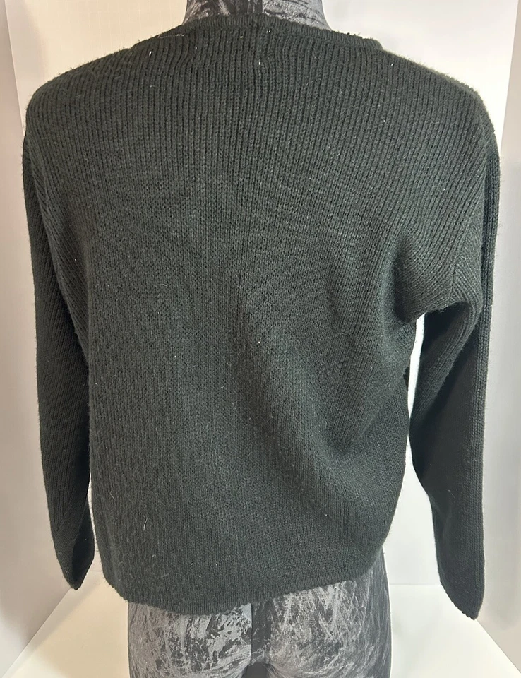 Tally Ho Halloween Cardigan Women Small Knit Long Sleeve Casual Sweater - Image 2 of 3