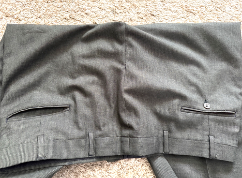 Vintage Jos. A. Bank 2-Piece Suit Men's 46L Long - 39W x 30L Dark Green Wool USA - Picture 14 of 14