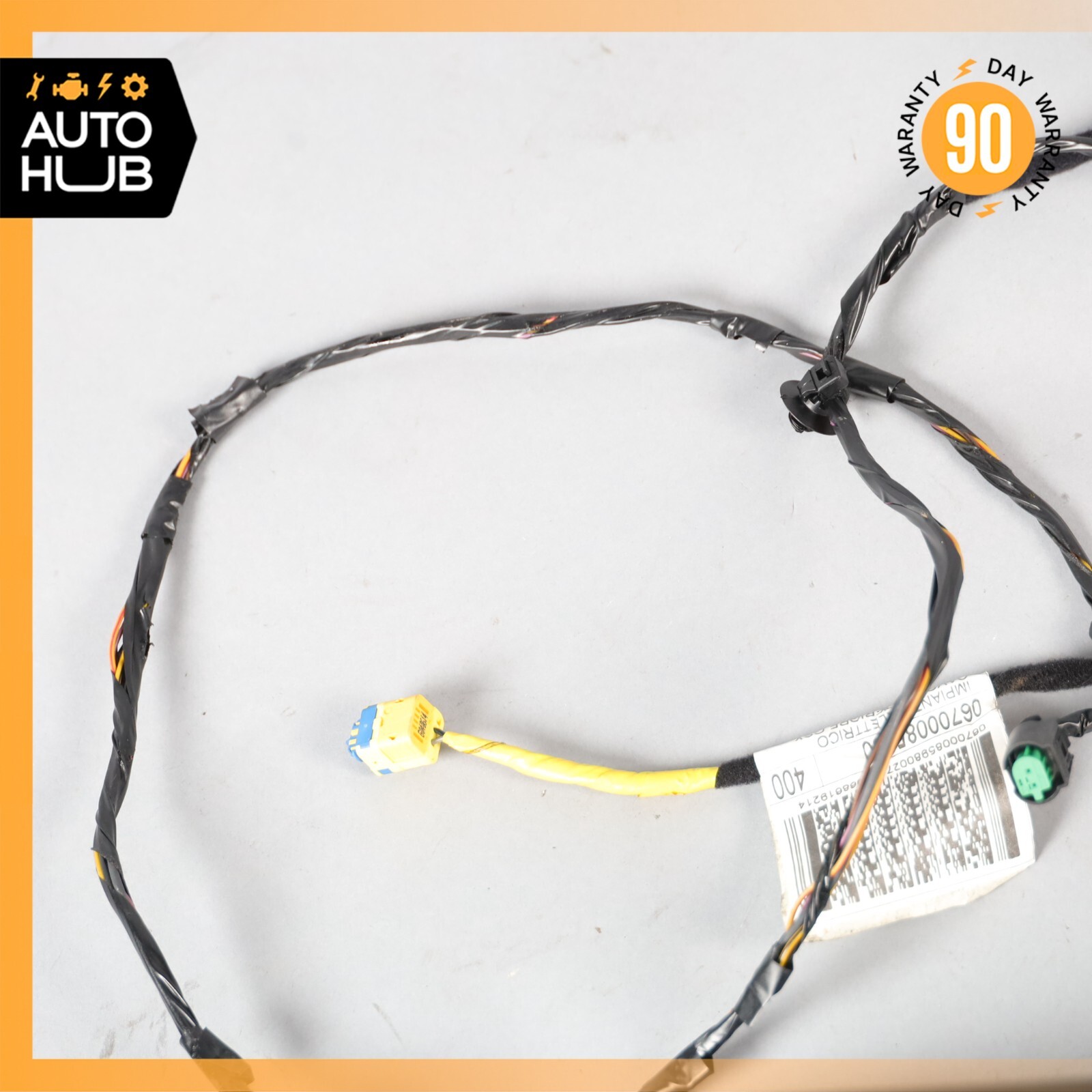 14-17 Maserati Ghibli M157 Rear Trunk Fuse Box Wiring Harness w/ Bracket OEM 75k