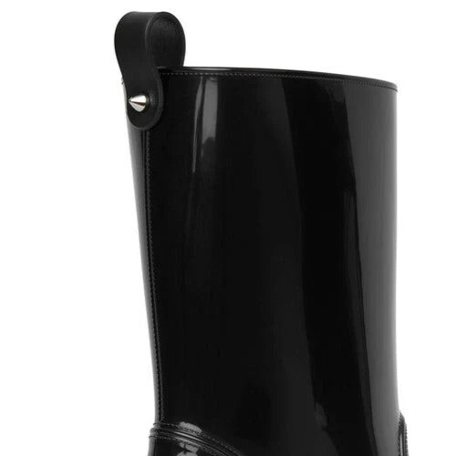 $745 CHRISTIAN LOUBOUTIN Loubirain Platform Rain Boots (35 EU; 5