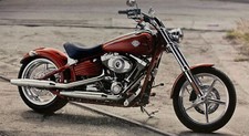 Harley Davidson Motorcycle Street Bob Red Fridge Magnet 5