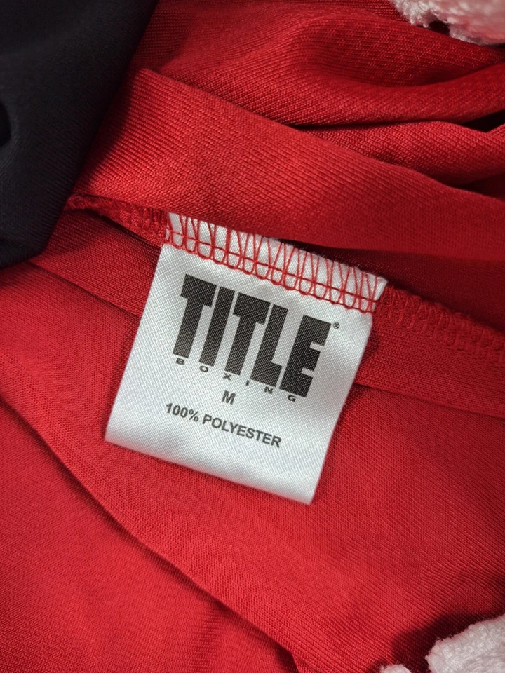 Title Trunks Mens Medium Red Professional Boxing Fight Training Shorts MMA Boxer - Image 3 of 4