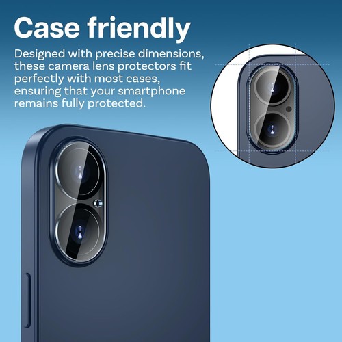 For Apple iPhone 16 /16 Pro/16 Pro Max/16+ Tempered Glass Camera Lens Protector - Picture 7 of 12