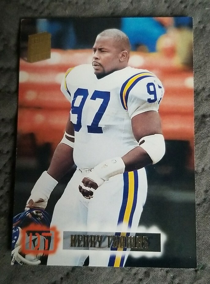 1994 Stadium Club Football Card #352 Henry Thomas - Minnesota Vikings 