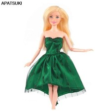 Green Fashion Doll Dress For 11.5" Doll Clothes Evening Dresses Outfits 1/6 Toys