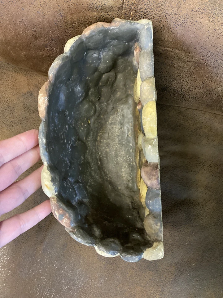 Colgador de pared colgante para maceta colgador de plantas decoración de jardín piedras sintéticas rocas Foto 2 de 4