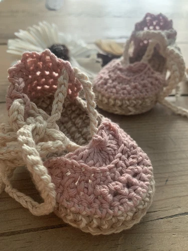 Patucos Bebé Sandalia Esparteña 3/6 Meses Zapato Alpargata Recién Nacido Rosa