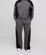 Oversized Boxy Man Seam Detail Hooded Tracksuit